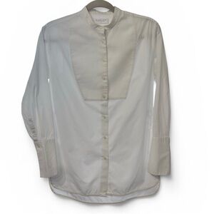 Everlane Women’s White Band-Collar Shirt